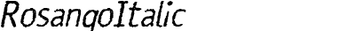 Rosango Italic
