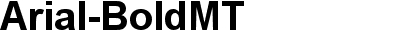 Arial Bold