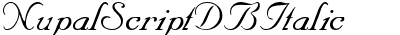 NupalScriptDB Italic