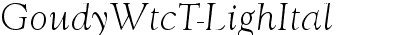 GoudyWtcTLig Italic