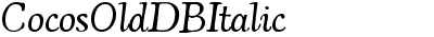 CocosOldDB Italic