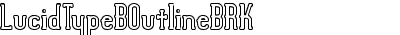 Lucid Type B Outline BRK