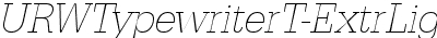 URWTypewriterTExtLigNar Oblique