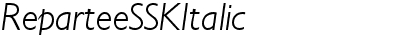 ReparteeSSK Italic