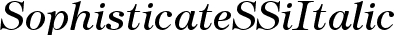 Sophisticate SSi Italic