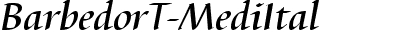 BarbedorTMed Italic