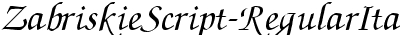 ZabriskieScript-RegularItalic DB