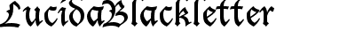 Lucida Blackletter