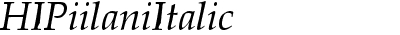 HI Piilani Italic