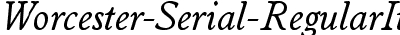 Worcester-Serial-RegularItalic DB