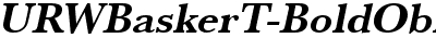URWBaskerT Bold Oblique