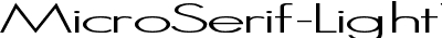MicroSerif-Light Wd