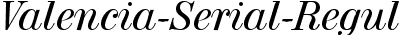 Valencia-Serial-RegularItalic DB