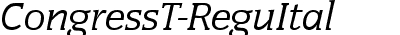CongressT Italic