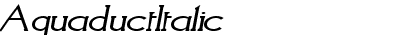 Aquaduct Italic