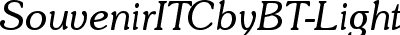 Souvenir Light Italic BT