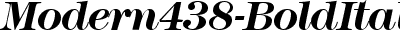 Modern438-BoldItalic