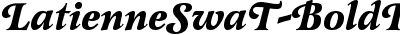 LatienneSwaT Bold Italic