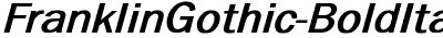 FranklinGothic Bold Italic
