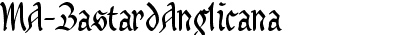MA Bastard Anglicana DB