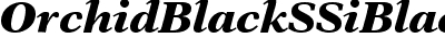Orchid Black SSi Black Italic