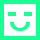 emoji happy square 396 green