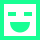 emoji happy square 405 green
