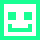 emoji happy square 411 green