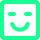 emoji happy square round 424 green