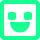 emoji happy square round 431 green