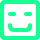 emoji happy square round 441 green