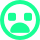 emoji sad circle 543 green