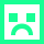 emoji sad square 401 green
