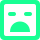 emoji sad square round 432 green