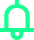 notification bell 1395 green